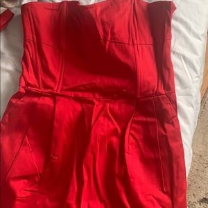 Women’s red dress